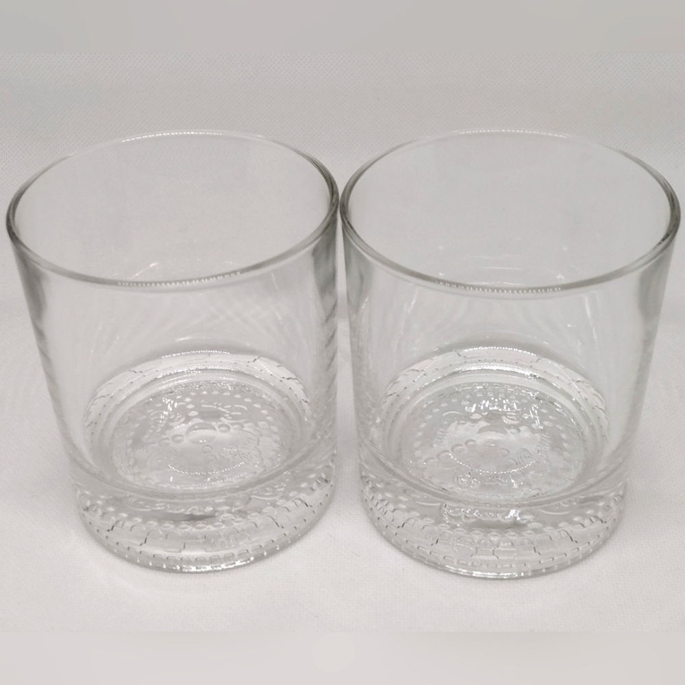 Vintage Crown Royal Whiskey Rocks Low-ball Glasses Set of 2